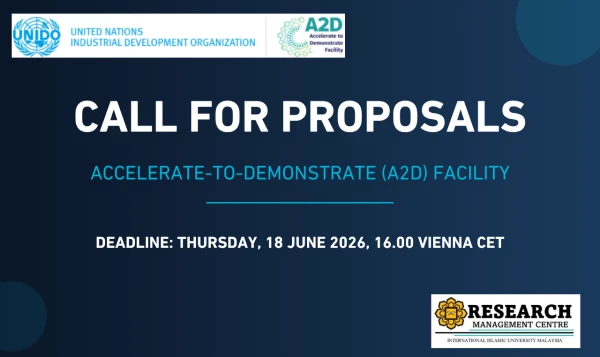 Deadline: Thu,18 June 2026, 16.00 Vienna CET, Accelerate-to-Demonstrate (A2D) Facility